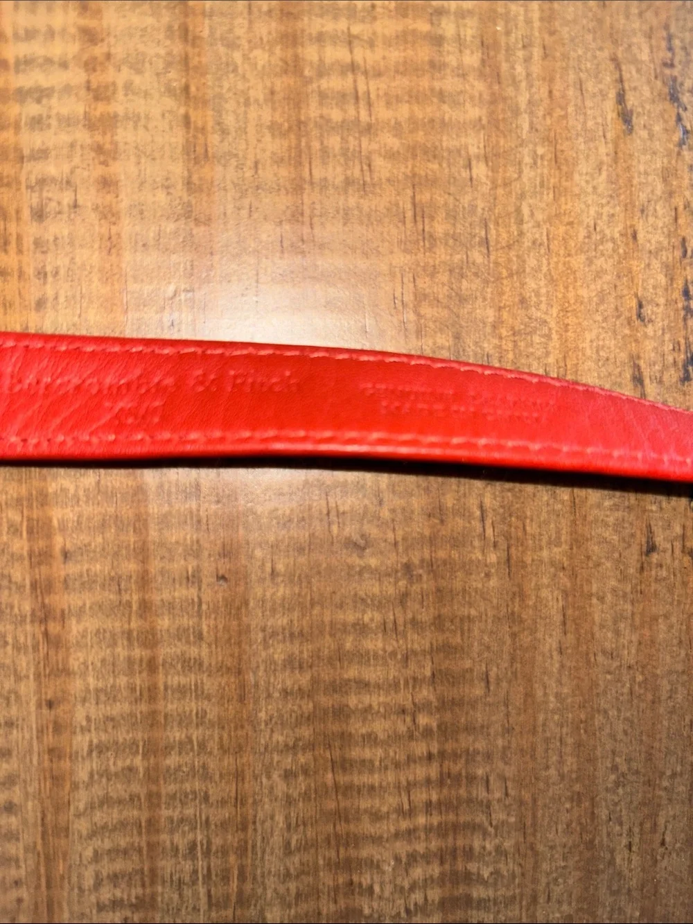 Abercrombie & Fitch Red Zebra-Print Women's Leather Belt XS Small nwt!